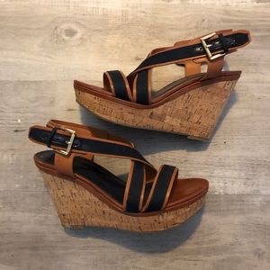 Tony Hilfiger Wedge Summer Sandals sz 9